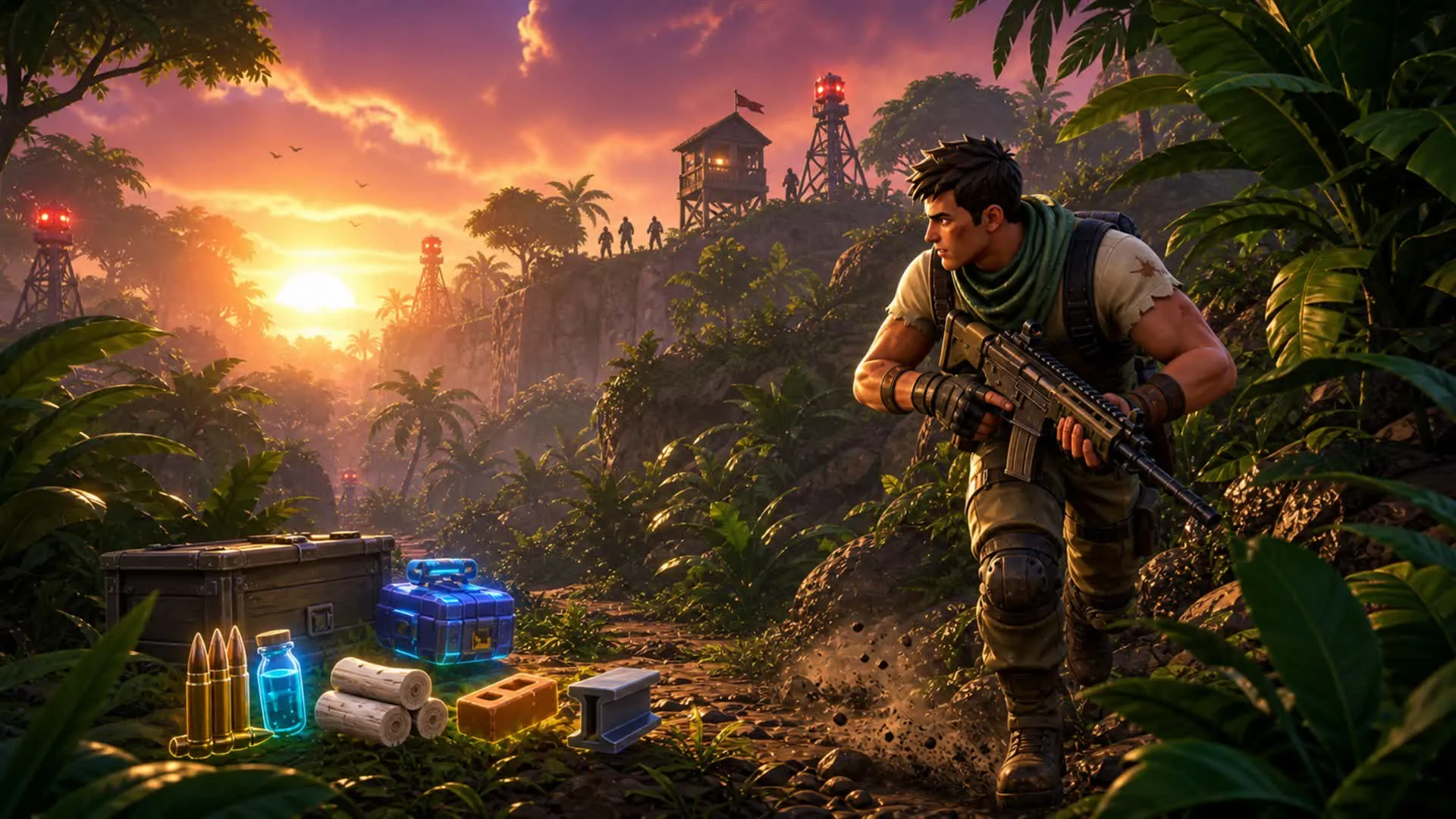 Jungle Survival Hard PvE BUNNYROAR — in-game cover